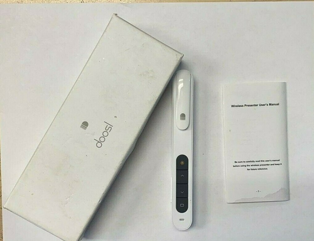 Doosl Simple Wireless Presenter, 2.4GHz Powerpoint Presentation Remote Control (