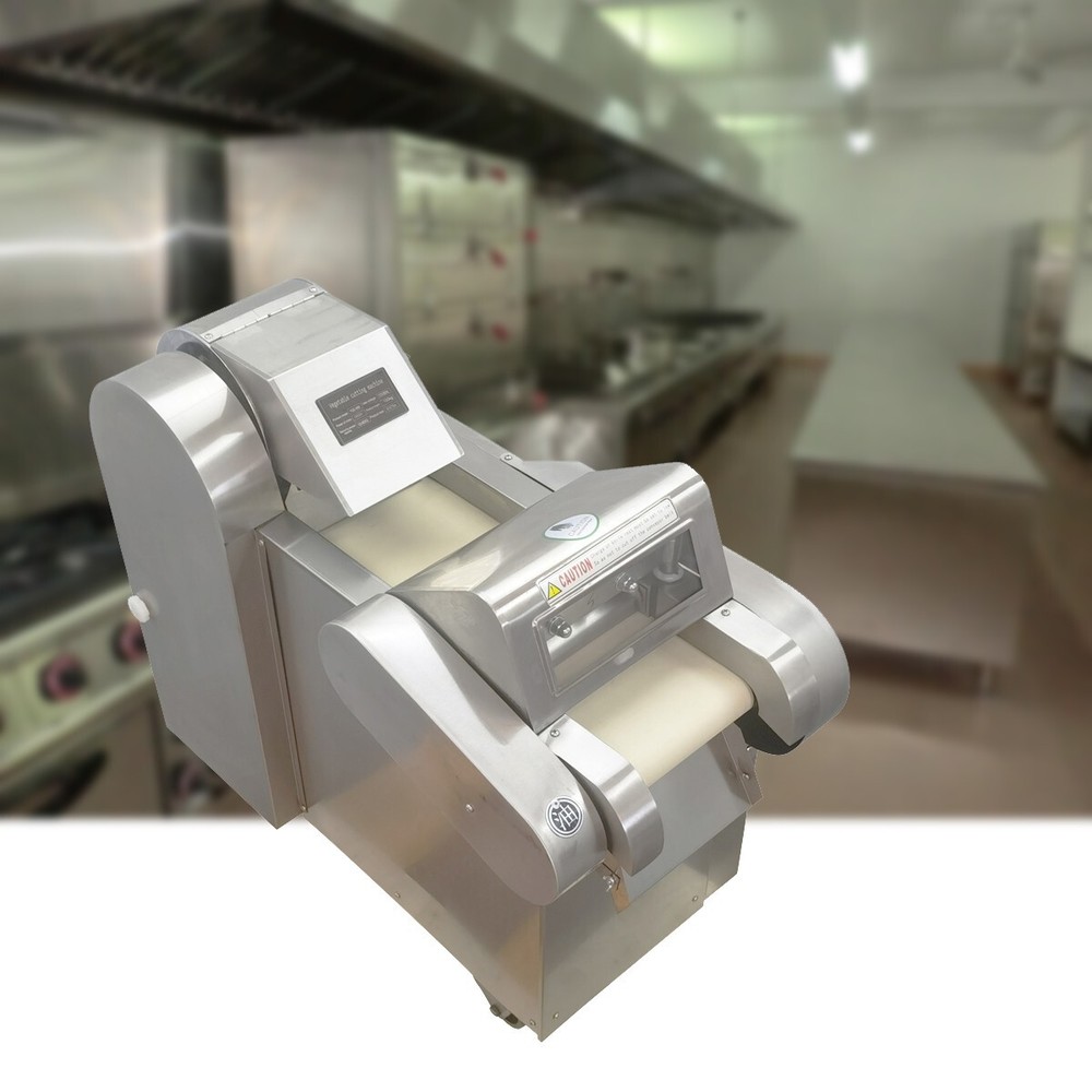 Automatic Vegetable Chopping Machine 1-25mm Thickness 110V 1500W(2HP)