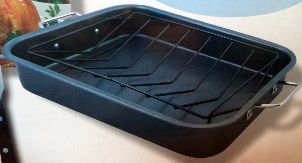 KITCHENWORTHY Kitchen Roaster Rack + Carving Set (NEW)