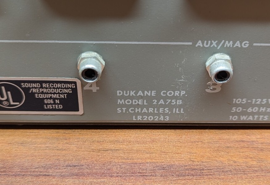 VINTAGE DUKANE MEDALLION Model 2A75B Mixer