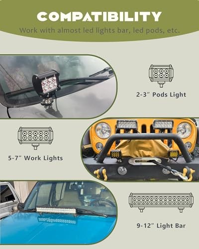 Universal Pod Light Mounts, Led Light Bar Mounting Brackets Led Hood Light