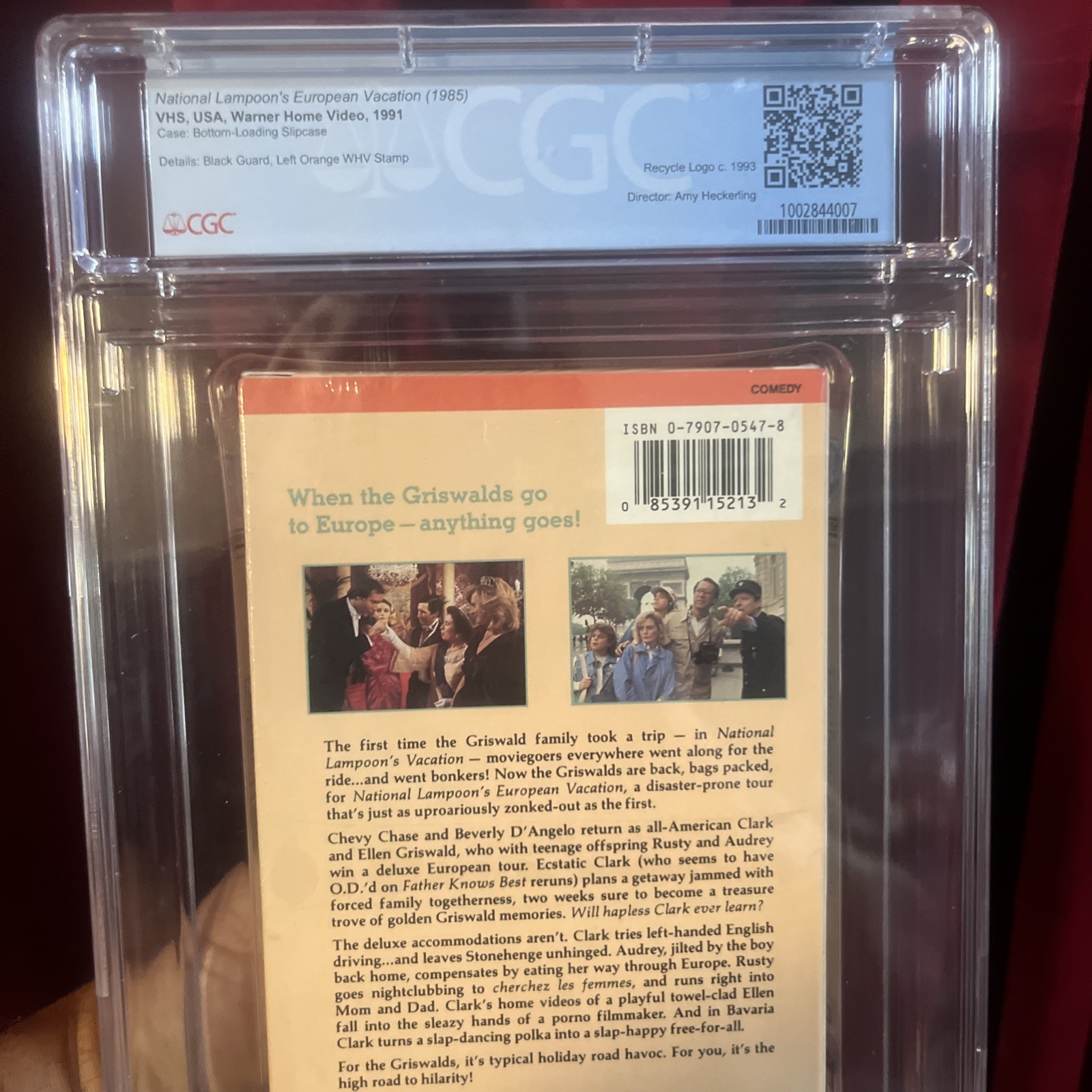 🔥 CGC 9.6 🔥 1991 National Lampoons European Vacation VHS 🔥 HIGH GRADE 🔥
