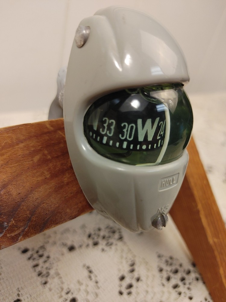 Vintage Hull Auto Dashboard Streamline Compass