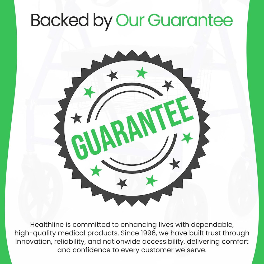 Walker Rollator Replacement Wheel – 7.5" Rear Wheel for Rollators – Choose Singl