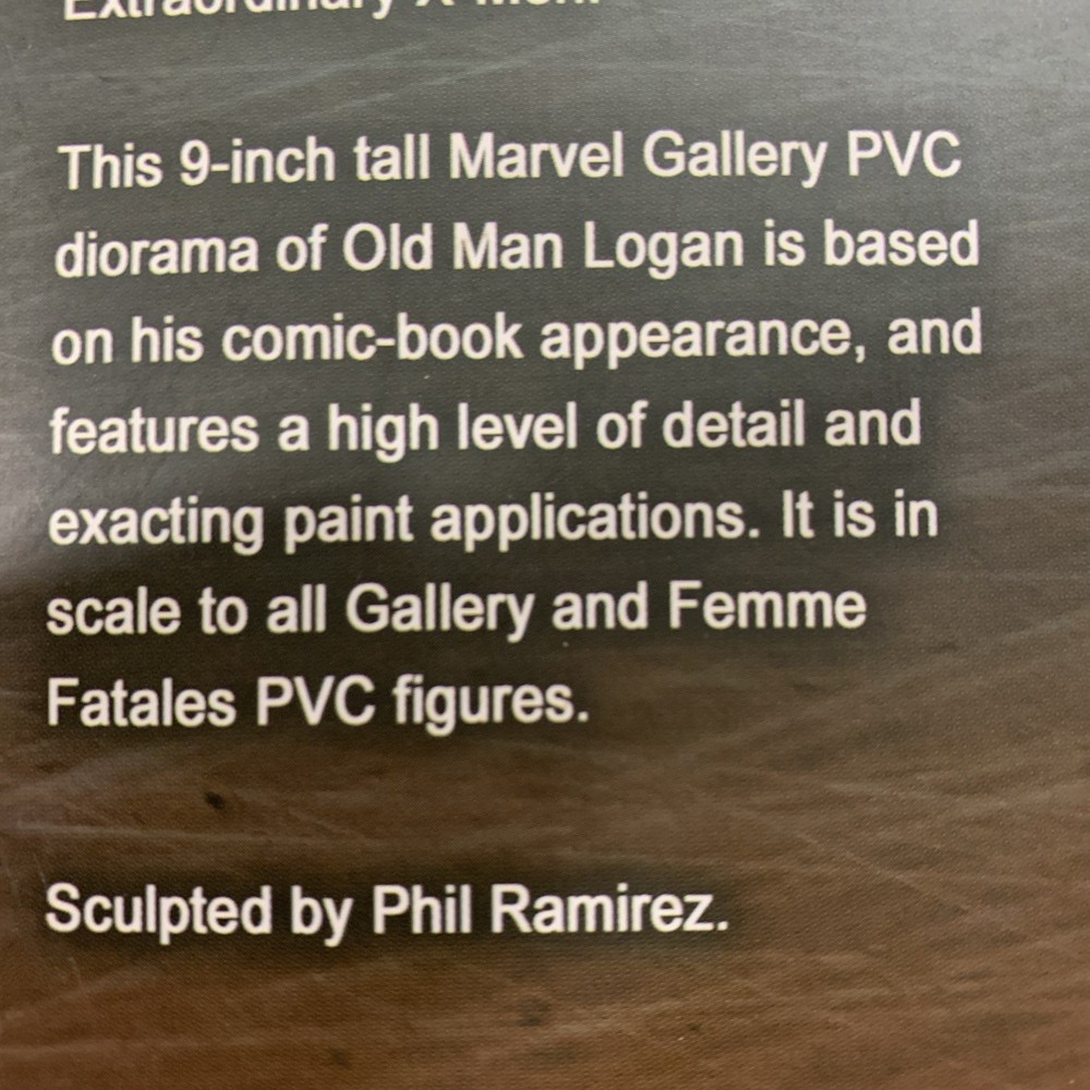 2017 Diamond Marvel Gallery Old Man Logan Statue 9” Tall
