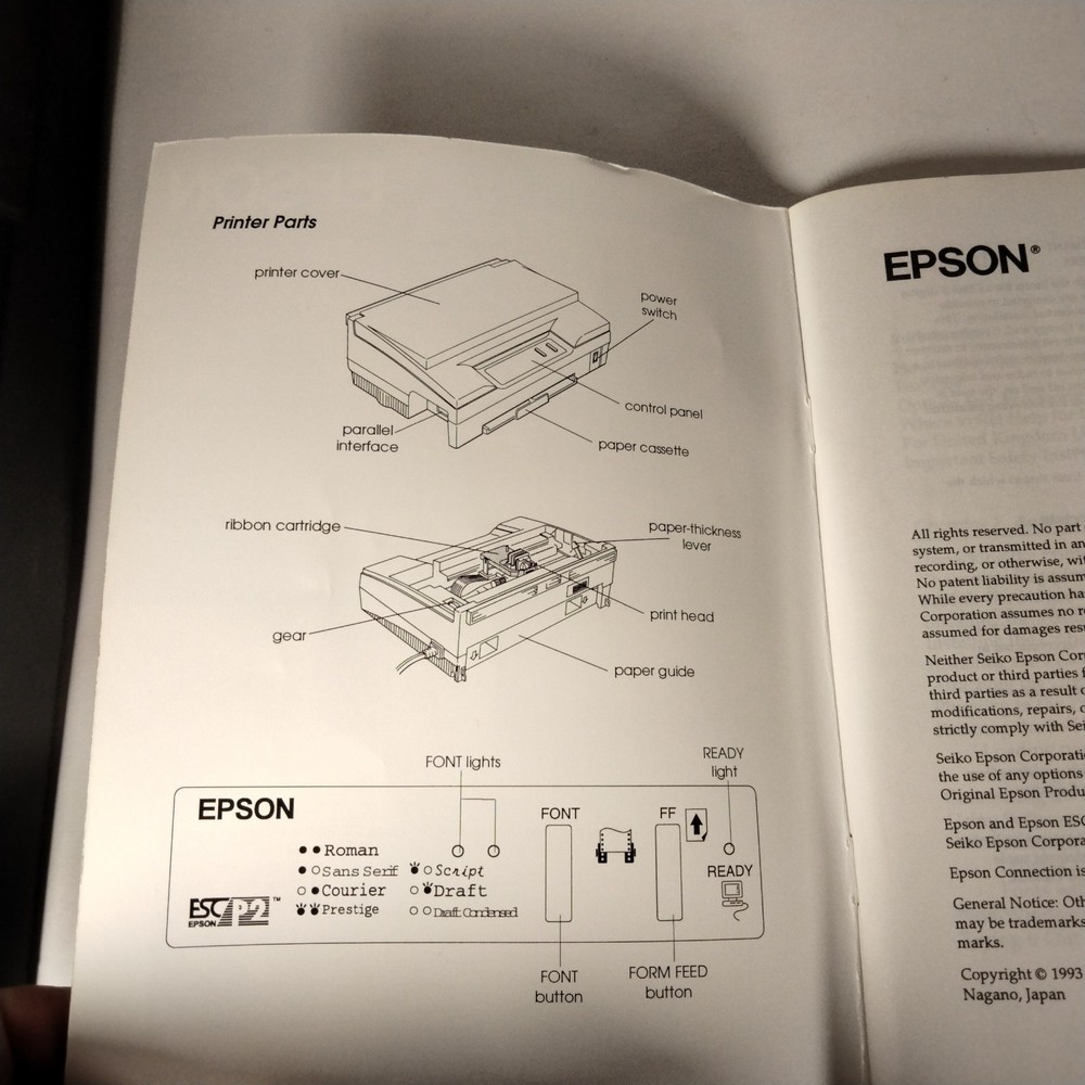 Epson Action Printer 3260 User's Guide Manual