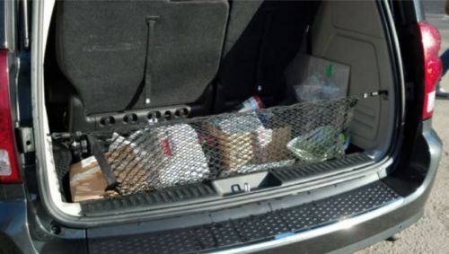 Rear Trunk Envelope Style Mesh Organizer Cargo Net for DODGE CARAVAN 2008-2020