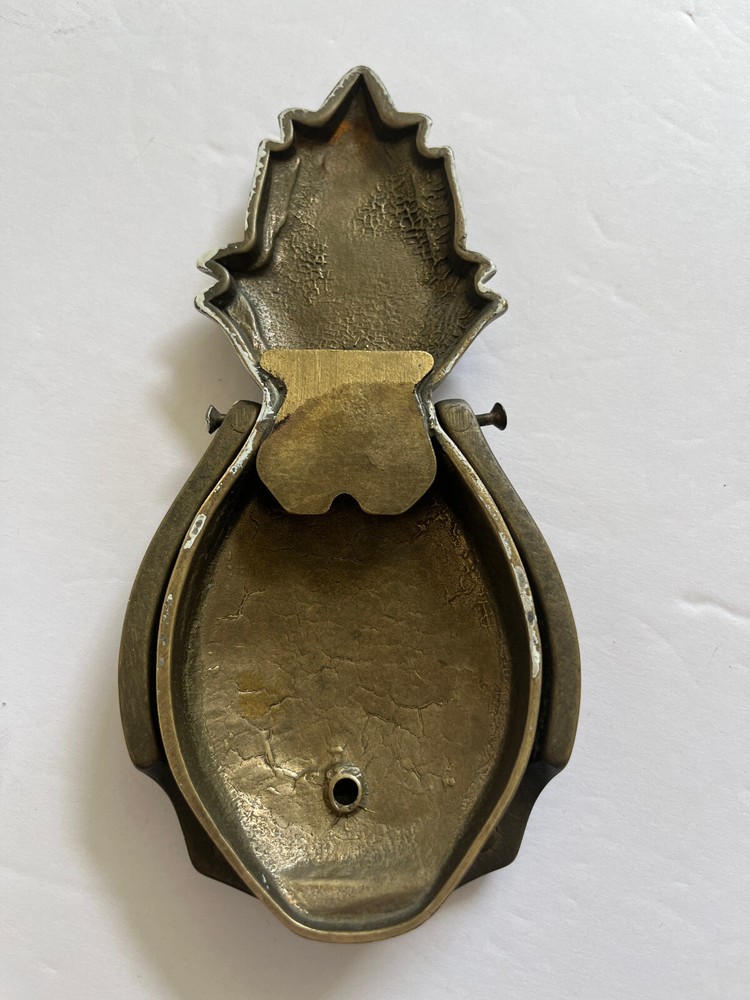 Vintage Solid Brass Door Knocker Pinapple Welcome
