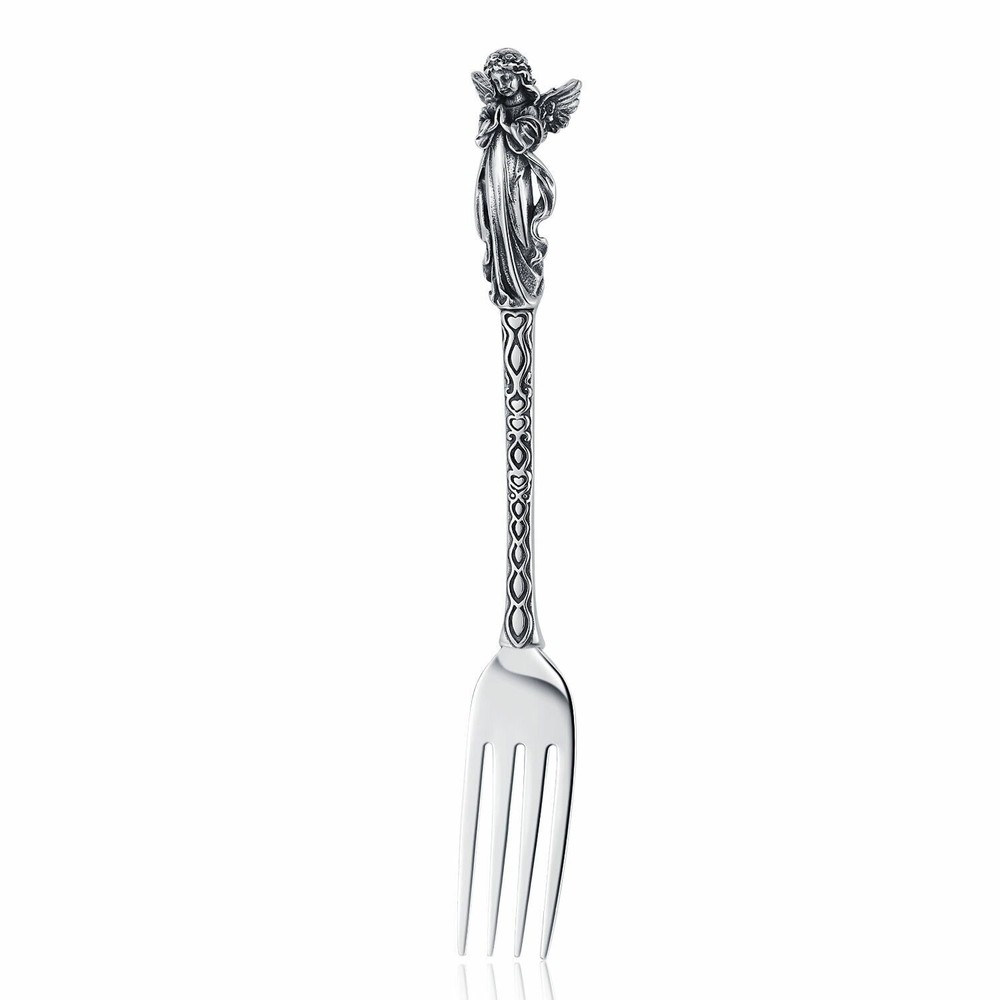 Stainless Mermaid Angel Skull Skeleton Spoon Fork Dinnerware Set Tableware Gift