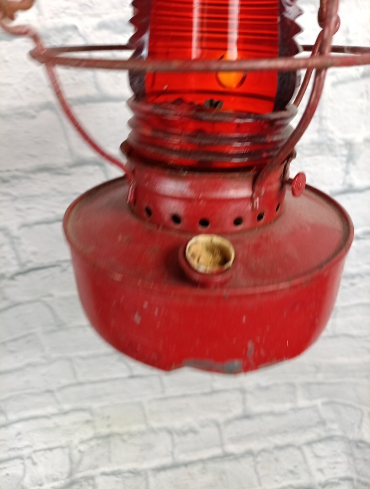 Vintage Handlan Red Railroad Lantern