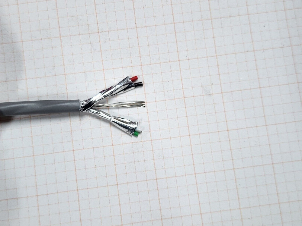 Alpha Wire 2466C 22/2P Individually Shielded Twist Pair Control Cable Gray /50ft