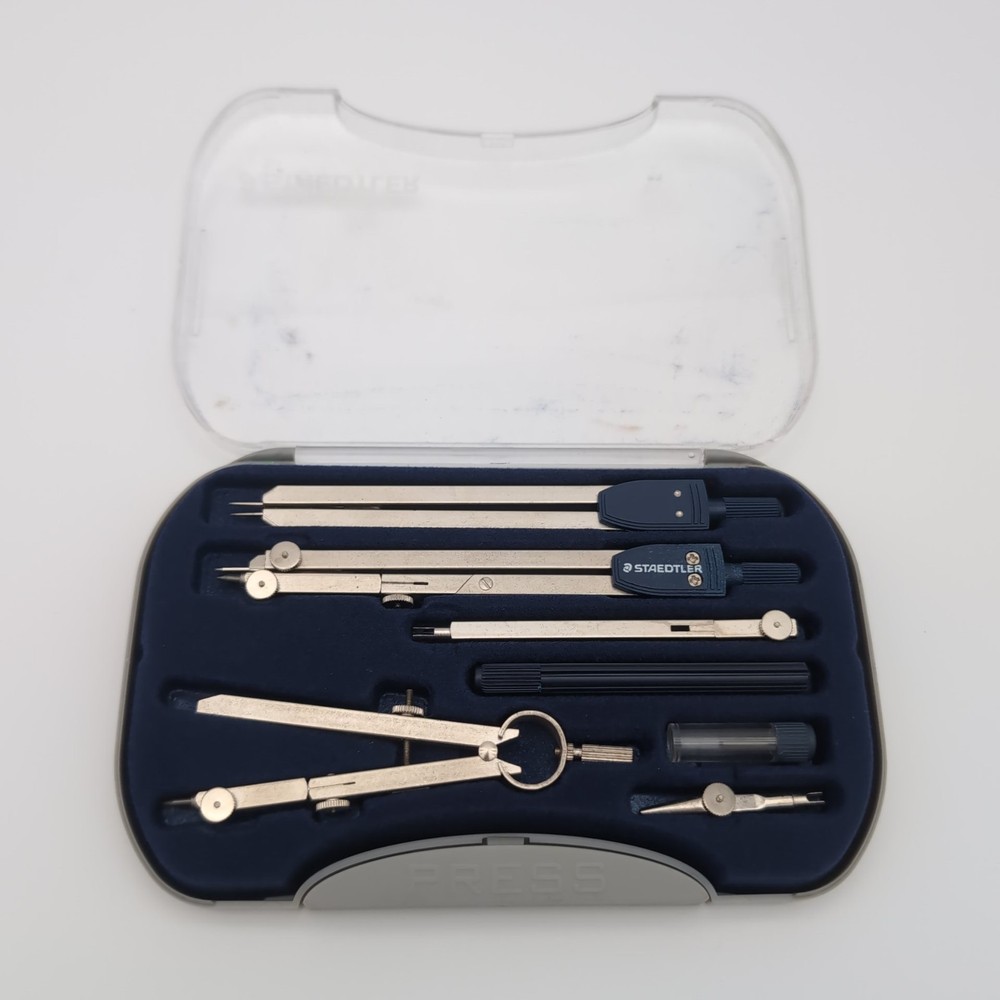 Staedtler Arco Precision Math Drafting Compass Set In Case 559-09