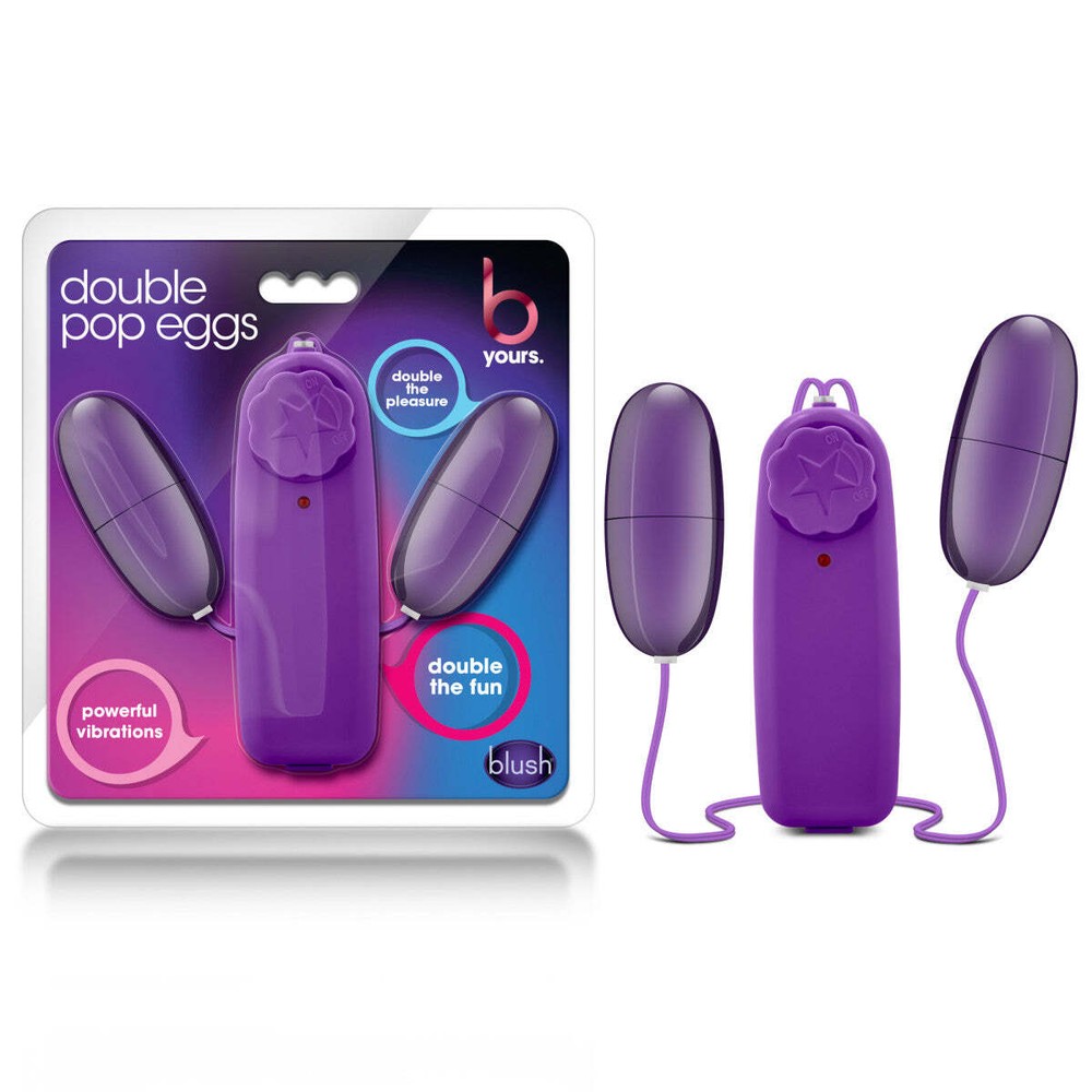 Blush B Yours Double Pop Egg-Tunable Remote Control Vibrator-Eggs Are Waterproof