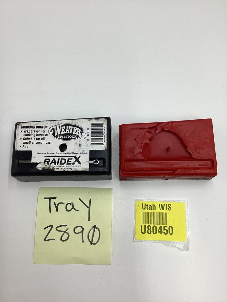 RAIDEX Marking Crayon, Wax, Red, 35-7104-RD