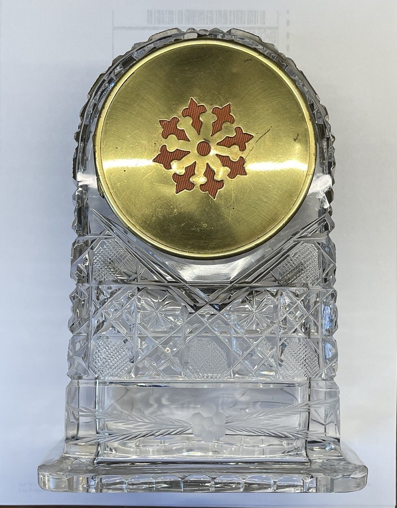 Crystal Glass Clock Mantle/Carriage Clock Movement