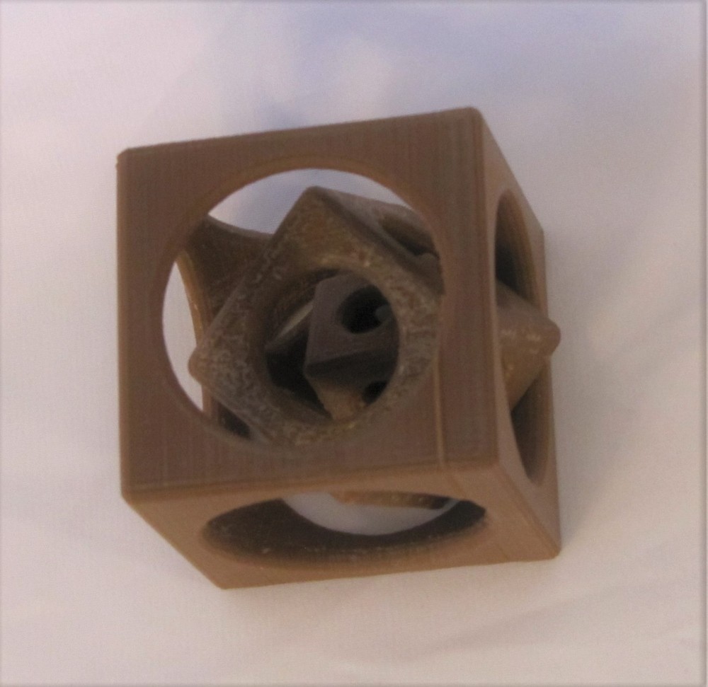 Cube in a Cube Turner's Engineer Engineering Machinist Mechanical Gift Puzzle