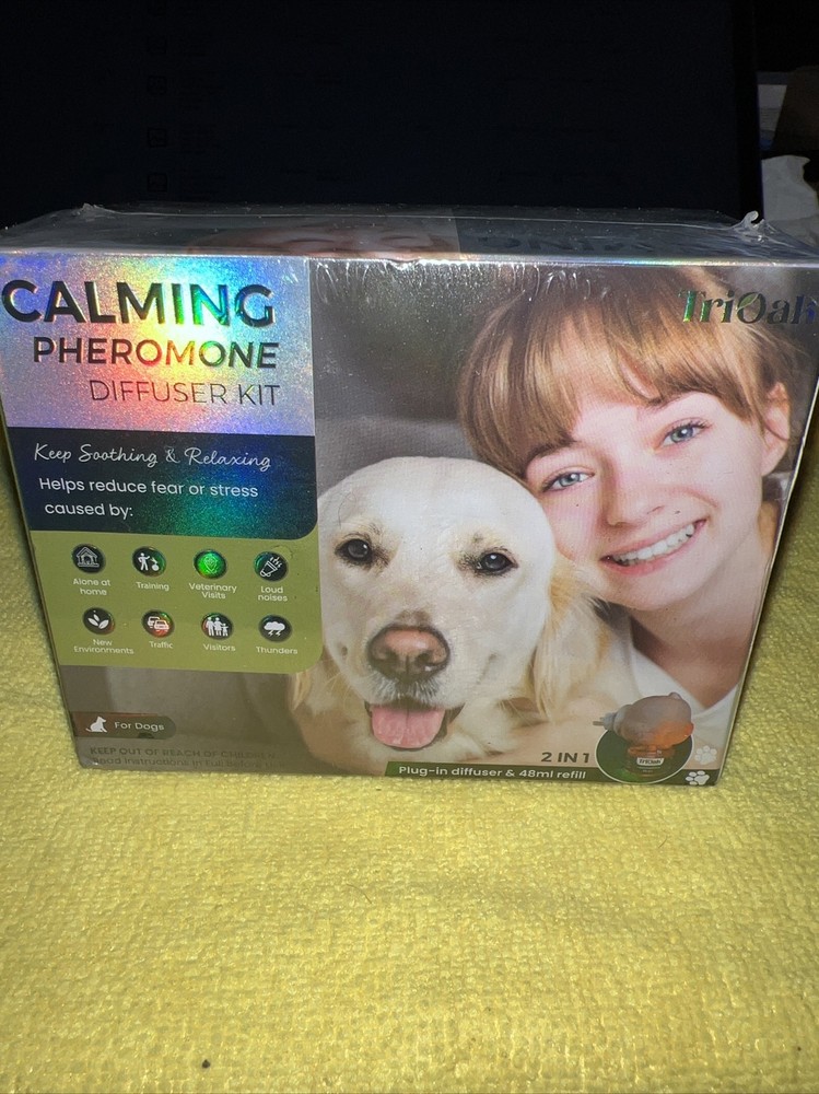 TriOak Dog Calming Pheromone Diffuser 2 in 1 Dog Calming Starter Kit Diffuser...