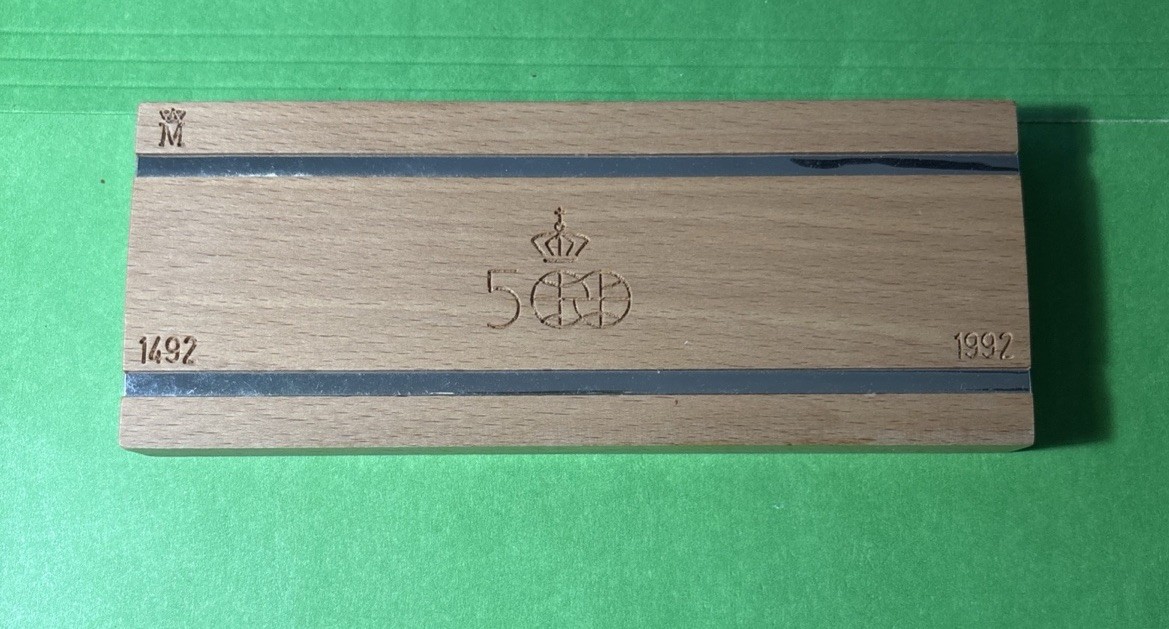 L@@K SPAIN PUERTO RICO 5 COINS SET 500th DISCOVERY 100-2000 PESETAS LIMIT EDIT