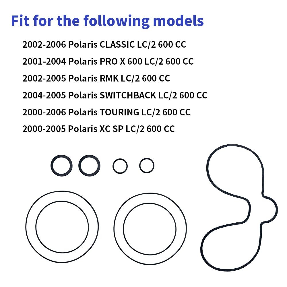 Top gasket kit Set for Polaris Touring LC/2 600 CC 2000-2006 XC SP 500 2000-05