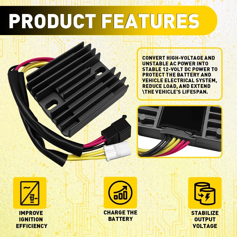 For Shadow ACE 750 VT750C VT750CD 98-07 Voltage Regulator Rectifier Replacement