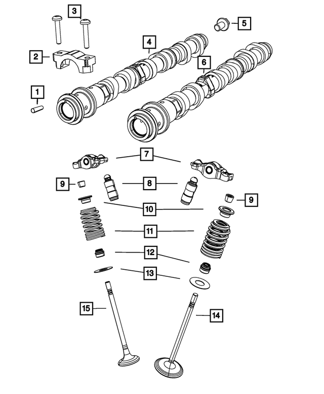 11-24 3.6L Intake Camshaft, Left Side Genuine Mopar 05184379AH