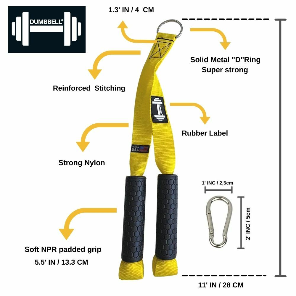 Gym Cable Attachments Handle Tricep Pressdown Machine Exercise