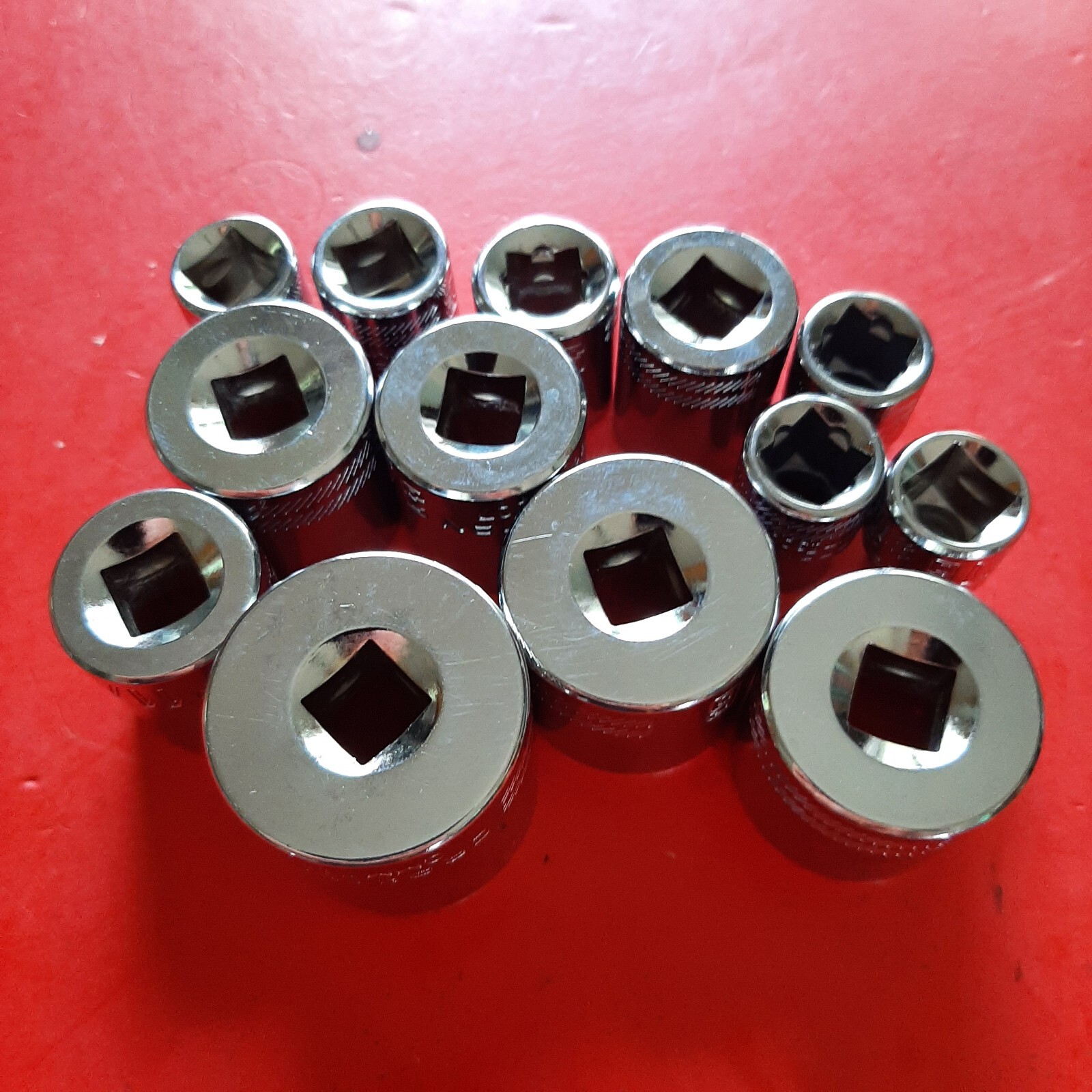 NEW CRAFTSMAN TOOLS 13 Piece 3/8" Drive Shallow SAE 6 Point Socket Set 1/4-1"