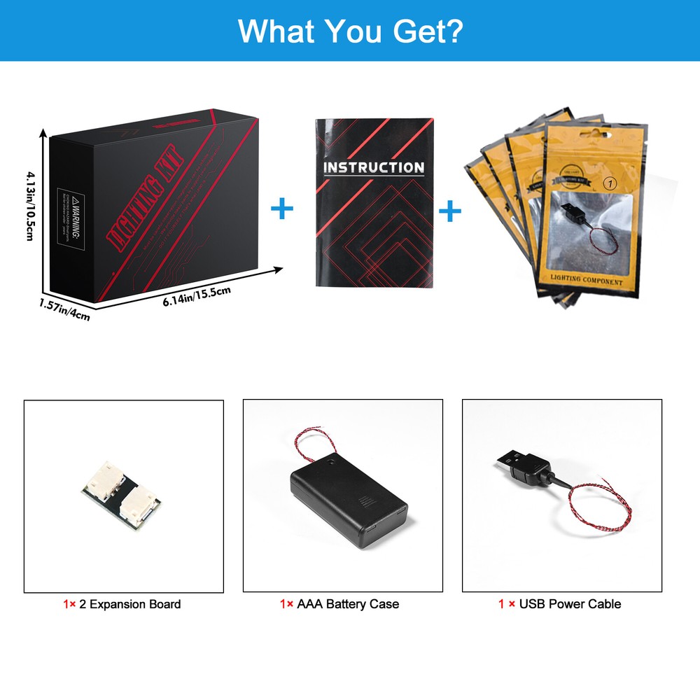 BrickBling LED Light Kit for LEGO Infinity Gauntlet 76191 (Standard Version)