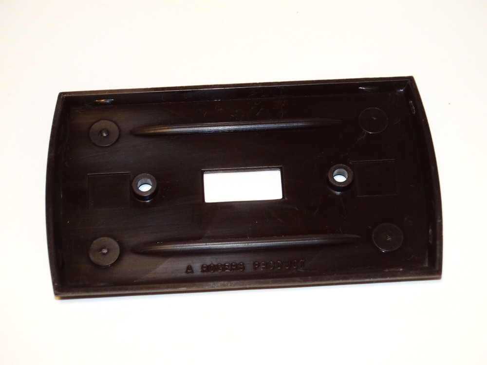 Ribbed Brown Switch Plate Cover Deco