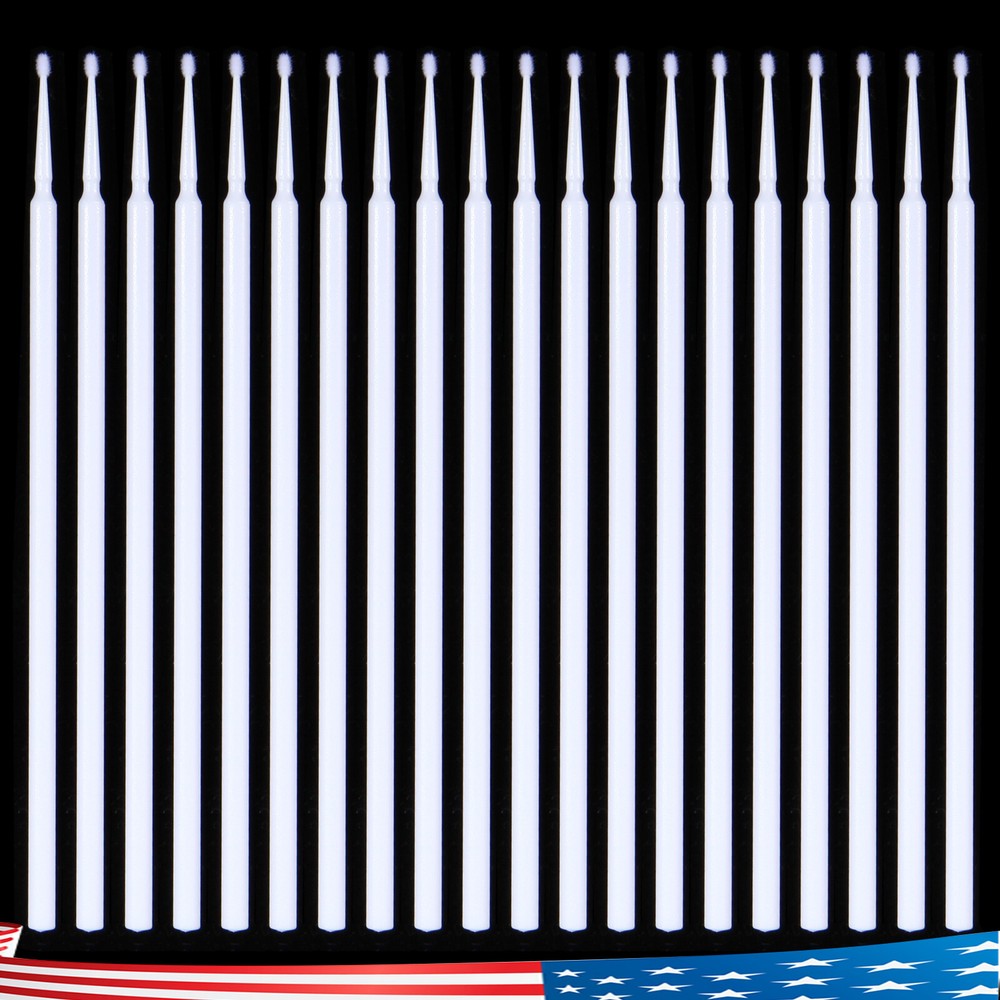 White Microbrush Micro Brush Applicator Tips 1.5mm Dental L