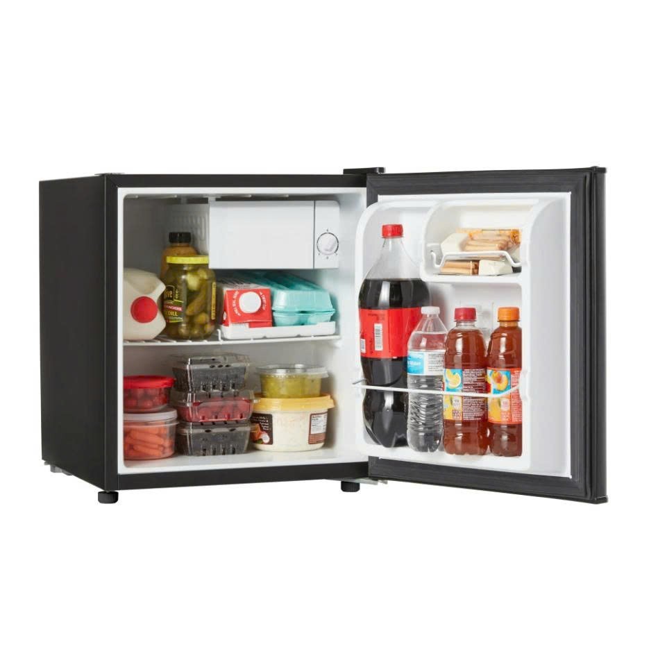 Galanz 1.7 Cu ft Single Door Mini Fridge GL17BK, Black, New
