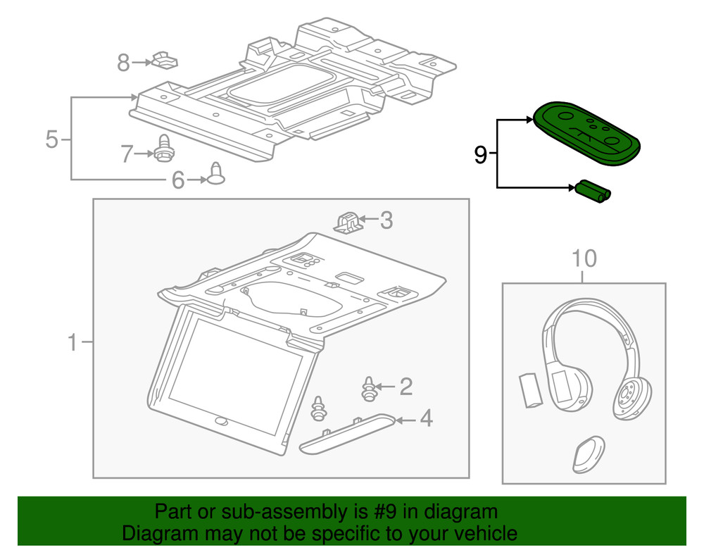Genuine GM Video Remote Control 84012997
