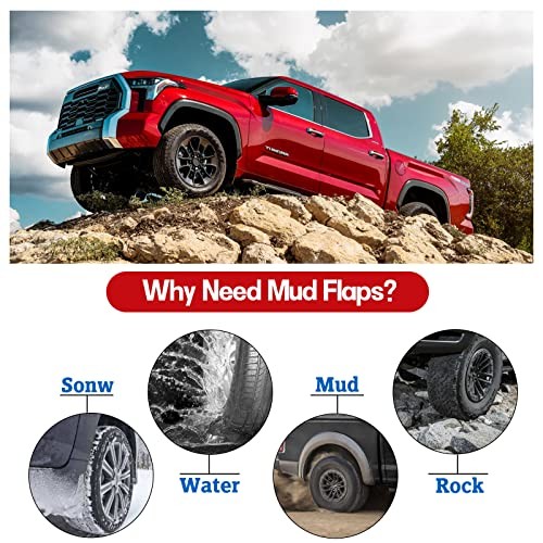 Mud Flaps Splash Guards Mudguards Mudflaps Compatible with 2007-2021 Tundra