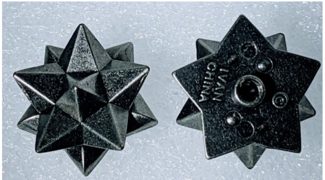 Concho - 3D Starburst Screwback Conchos - (2 pack)