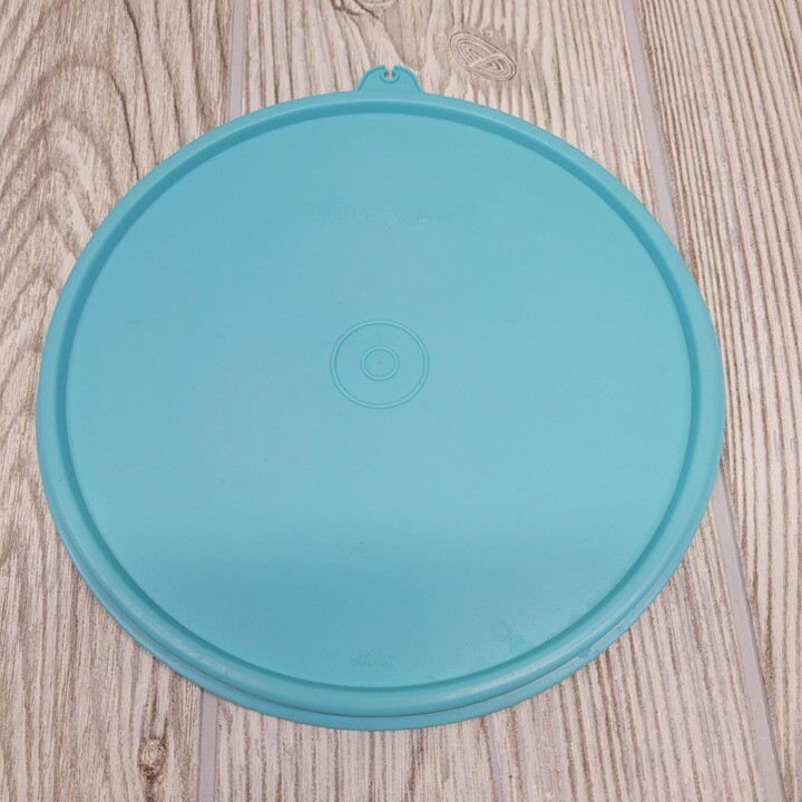 Tupperware 228-20 Round Replacement Seal Lid Robins Egg Blue 7"