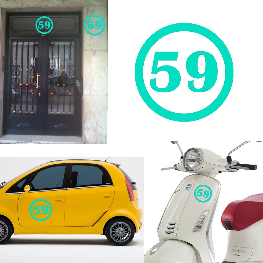 Number 59, Sticker Vinyl Version v1b