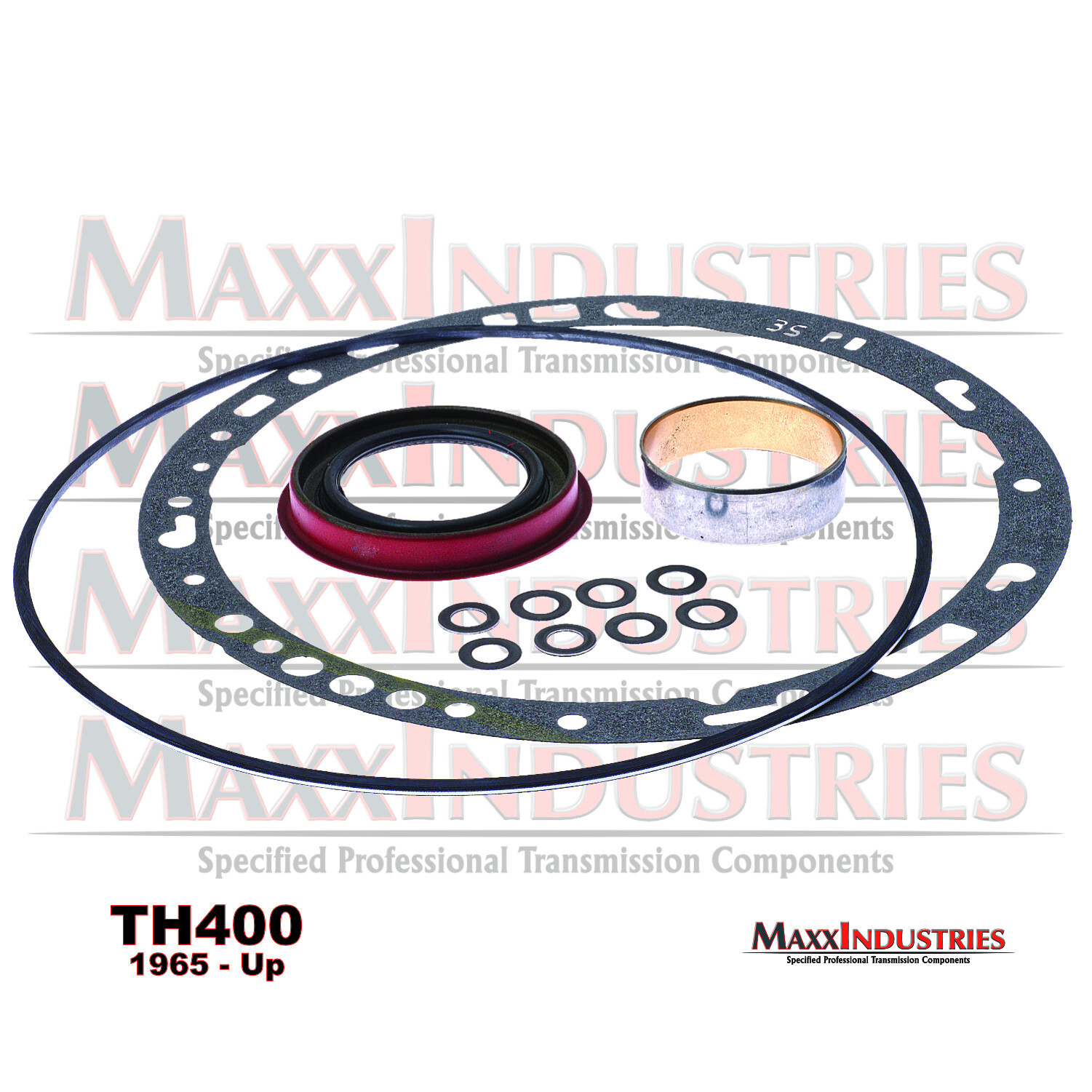 Turbo 400 TH400 425 Transmission Front Pump Seal Kit with Bushing for GM (60313)