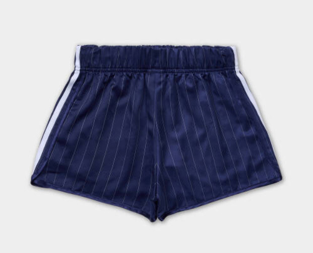 adidas Originals Pinstripe Satin Shorts KC4235 – Dark Blue