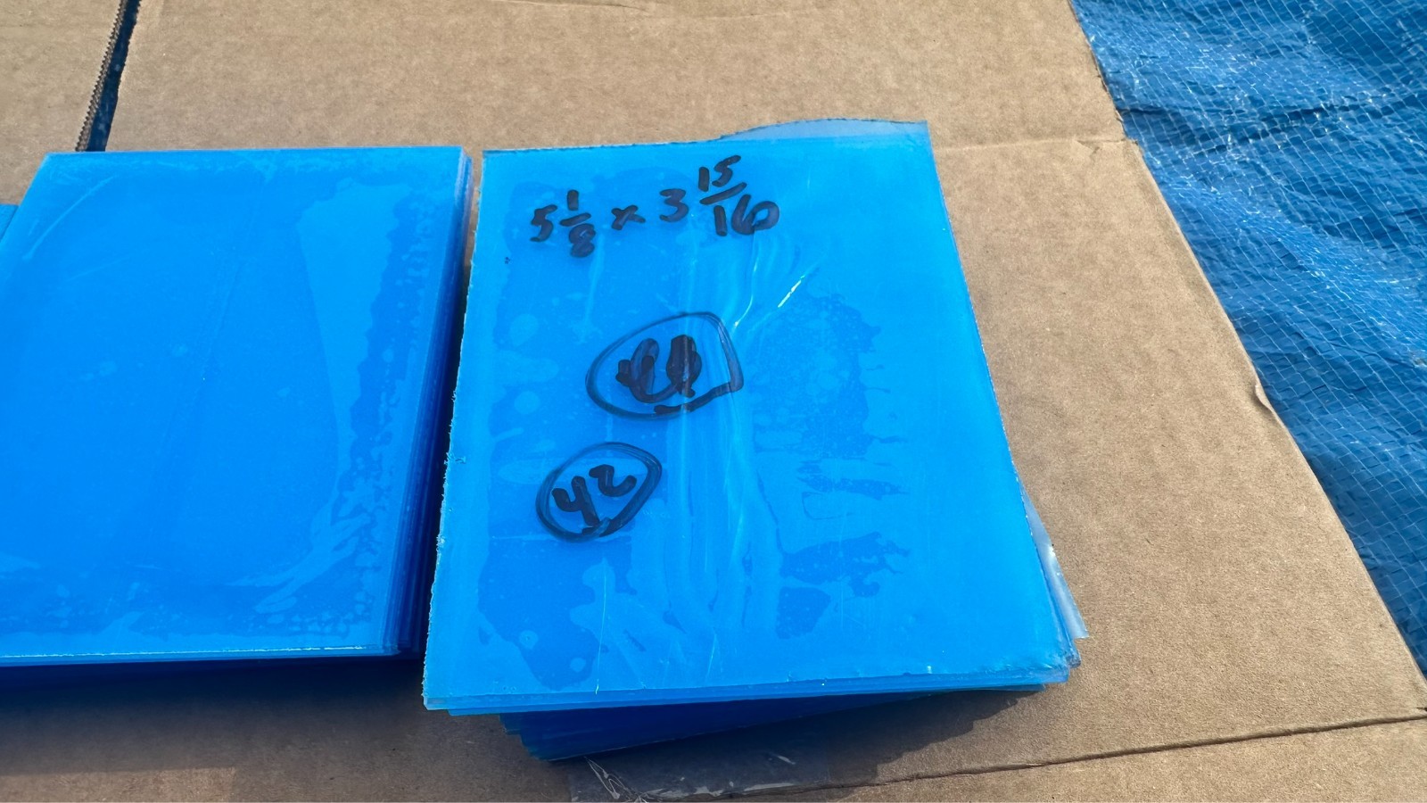 Lot 42 New Sheets 5-1/8" x 3-15/16" Acrylic Clear Plexiglass 5.125x3.9375