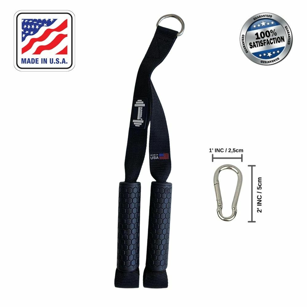 Gym Cable Attachments Handle Tricep Pressdown Machine Exercise