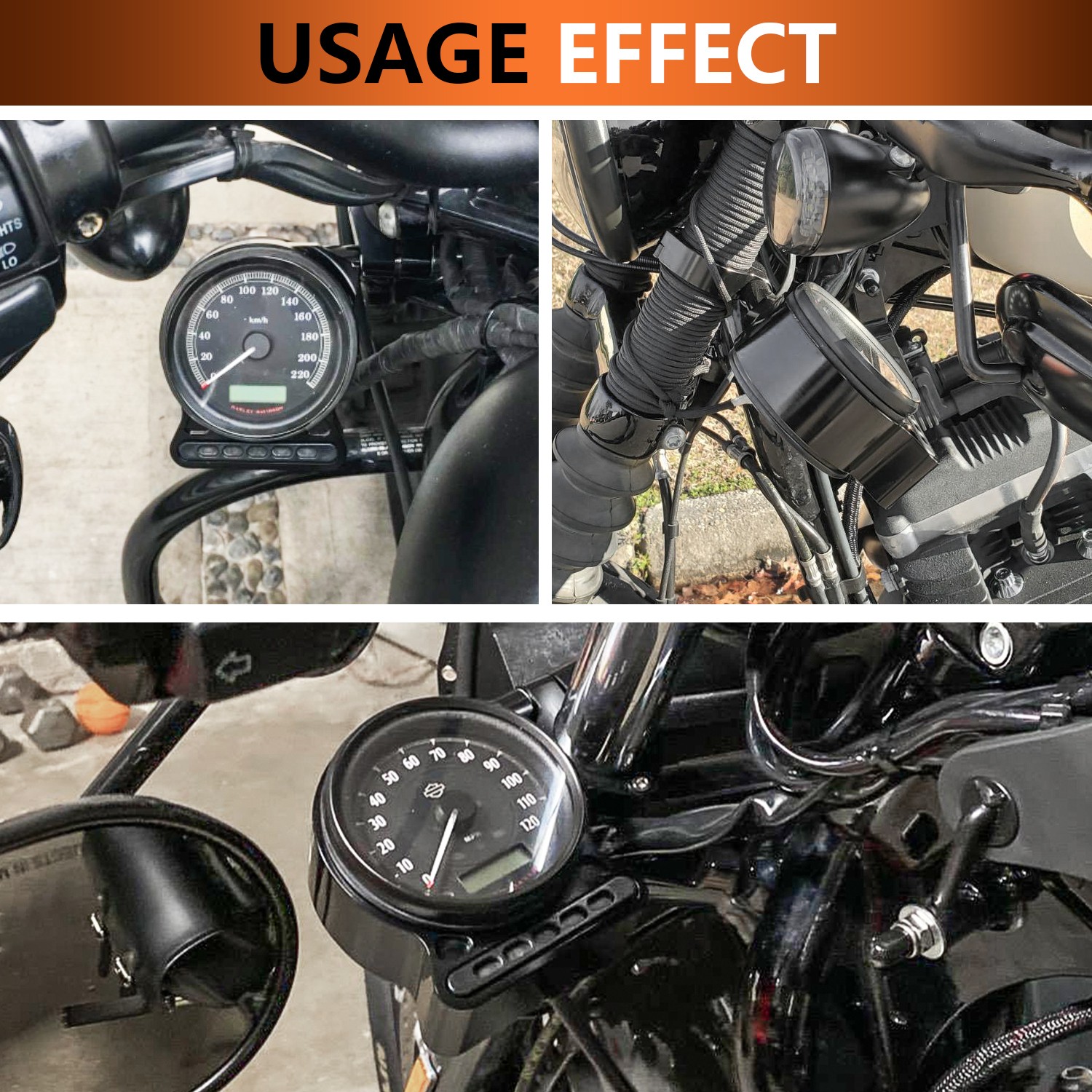 Speedometer Bracket Relocation Side Mount For Harley Sportster XL 883 1200 95-14