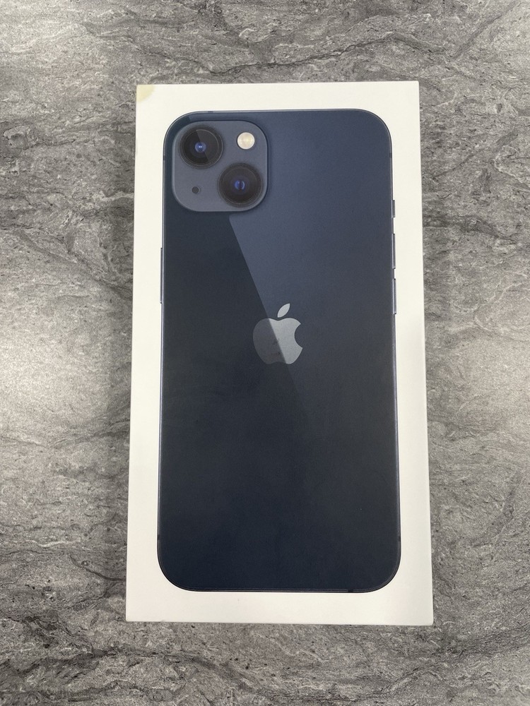 Apple iPhone 13 Midnight BOX ONLY with Retail OEM Sticker & Sim Ejector