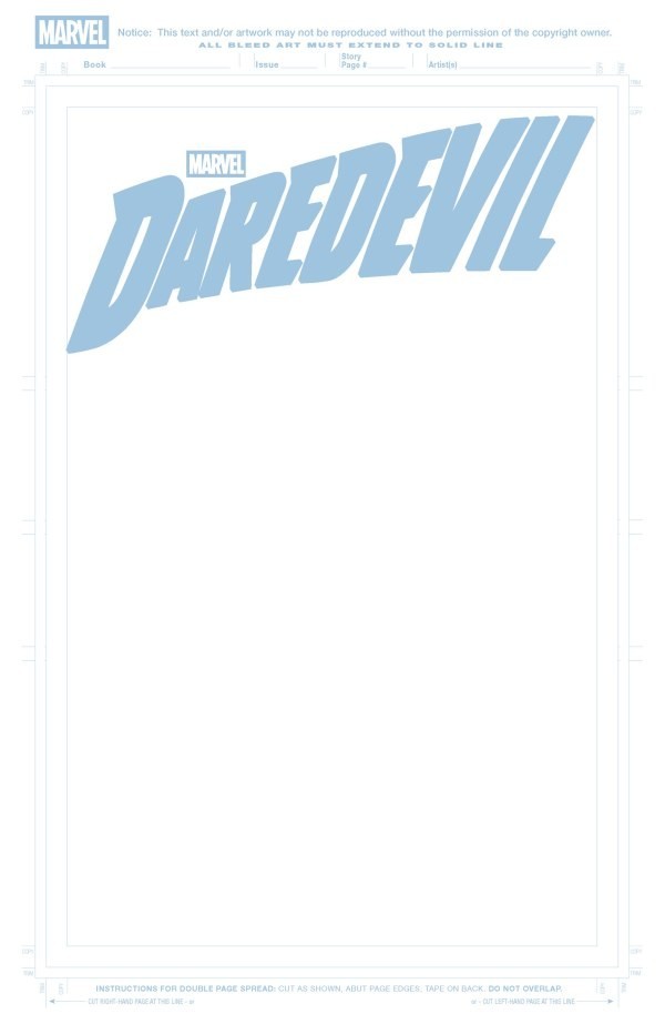 Daredevil #1 Marvel Comics 2026 1st Print Blank Cover