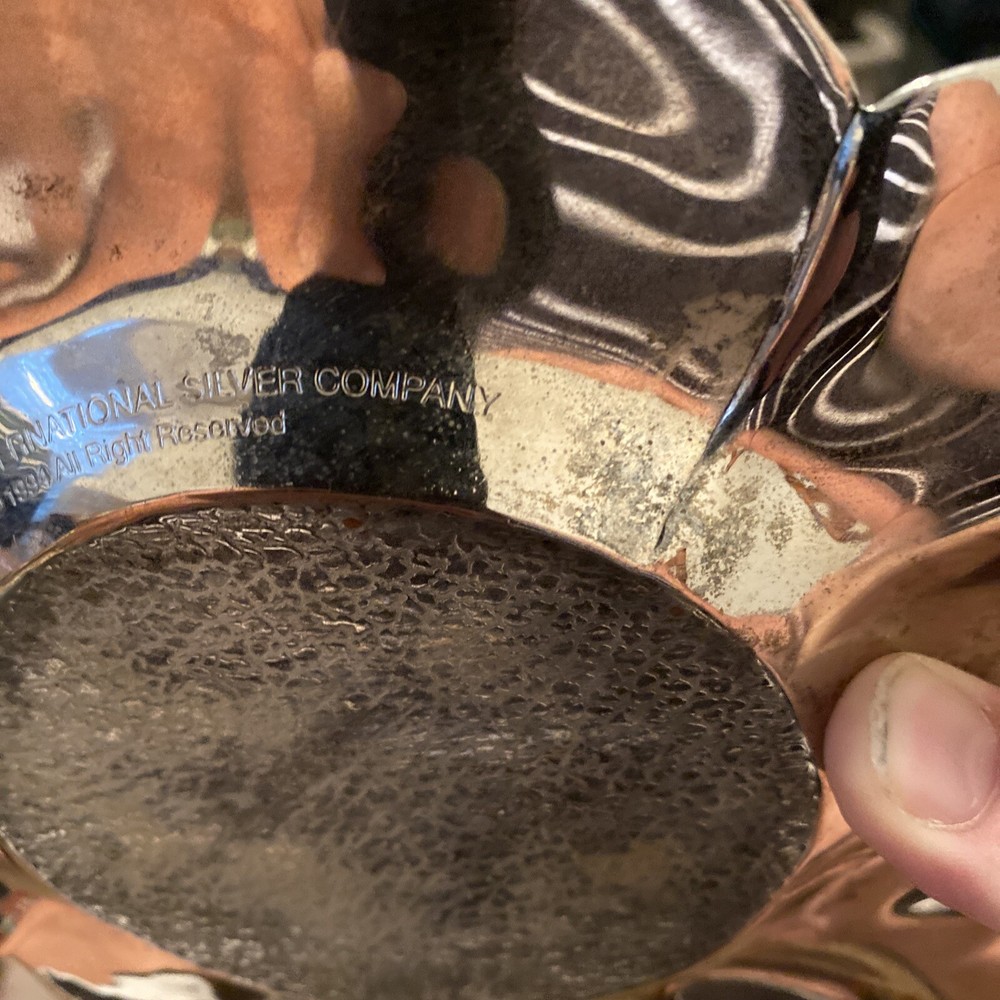 Vintage International Silver Company Poppy Flower Plate 1994 Vintage