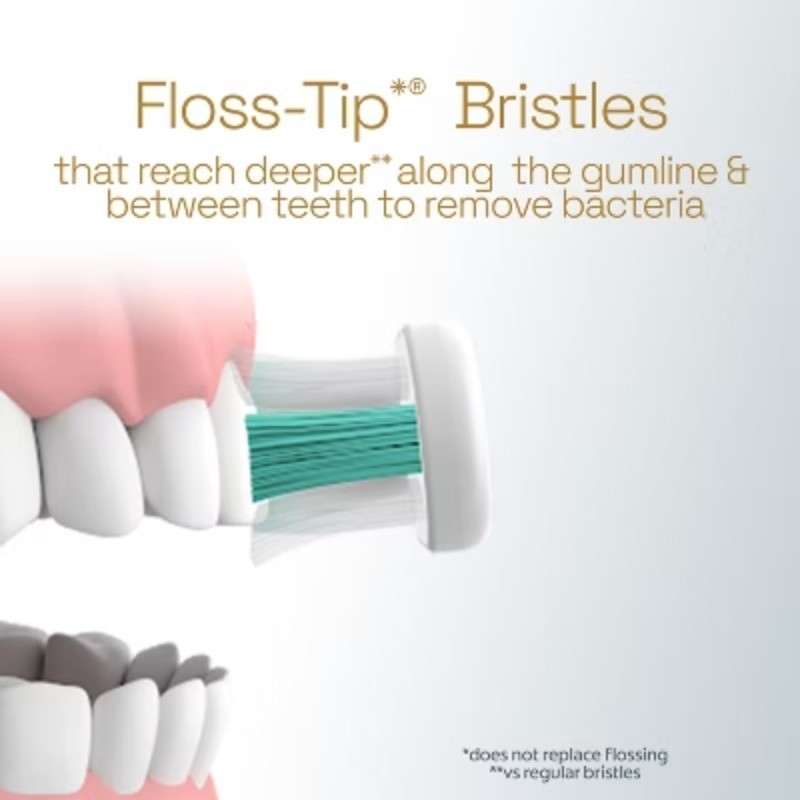 Battery Powered Toothbrush White: Medium Bristles, Full Head, Includes Batteries