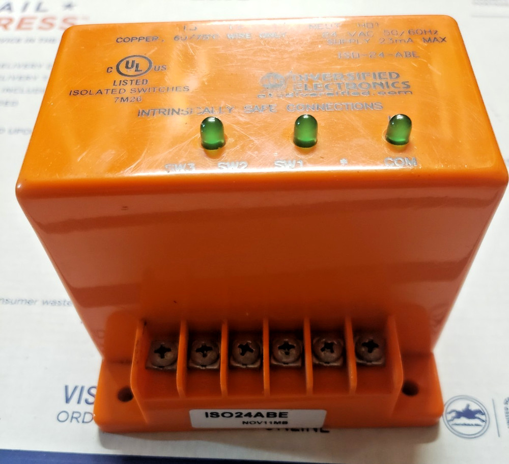 DIVERSIFIED ELECTRONICS ISOLATED SWITCH
