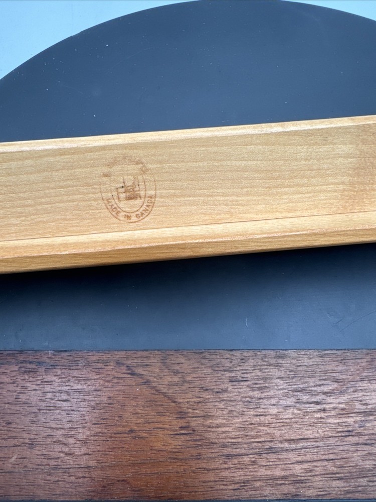 Vintage LeClerc Weaving Ski Shuttle Solid Wood 18”L 1.5”W. EUC