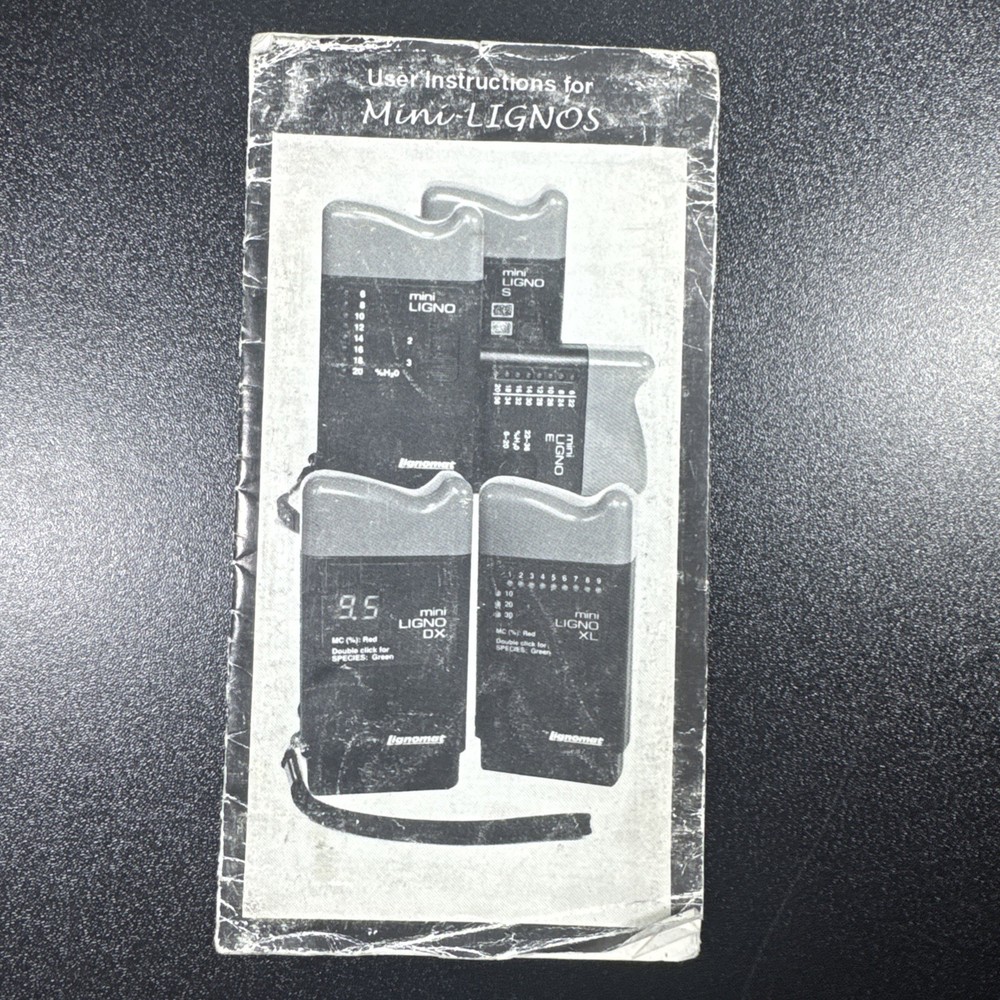 Mini-Ligno pin type moisture meter Lignomat Case Made It Germany