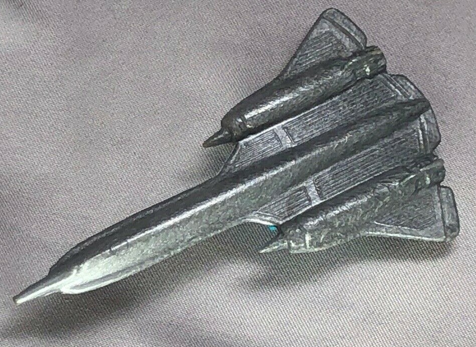 BOMBER AIRPLANE Figural Plastic PENCIL SHARPENER Vintage