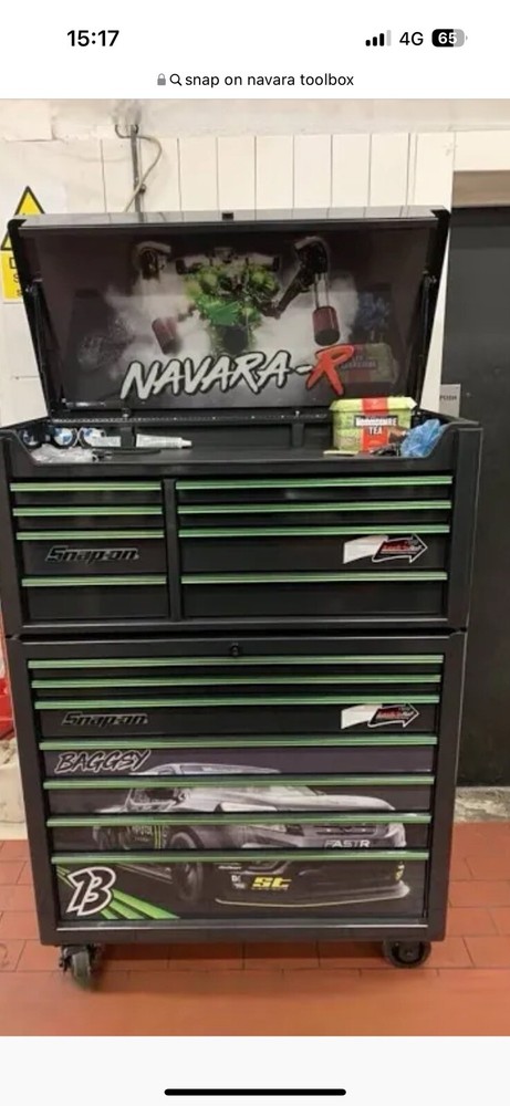 Snap On BAGSEY Navara-R Decal Set lid & bottom box Stack 40" Roll Cab